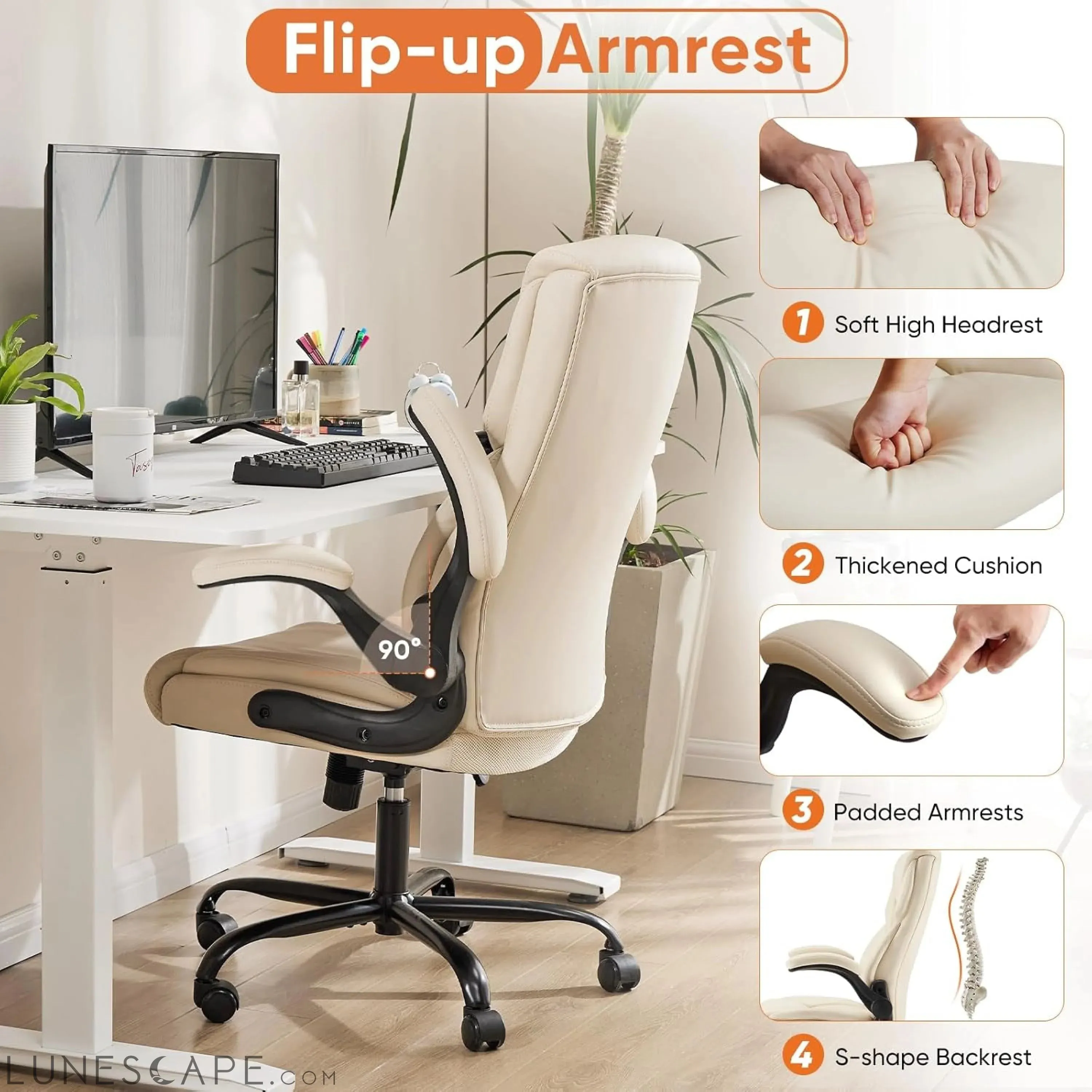 Computer Gaming Chair, Ergonomic Office Chair High Back Heavy Duty
