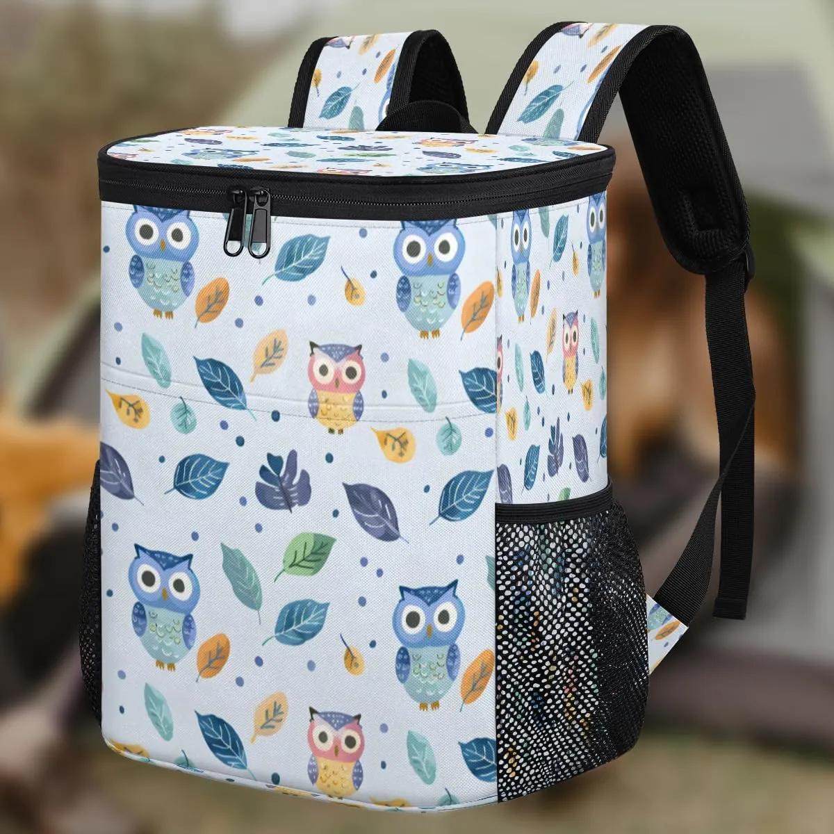 Cooler Backpack Insulated Cute Dinosaur Theme Lightweight Travel Cooler Lunch Backpack Drink Beverage Beer Bag