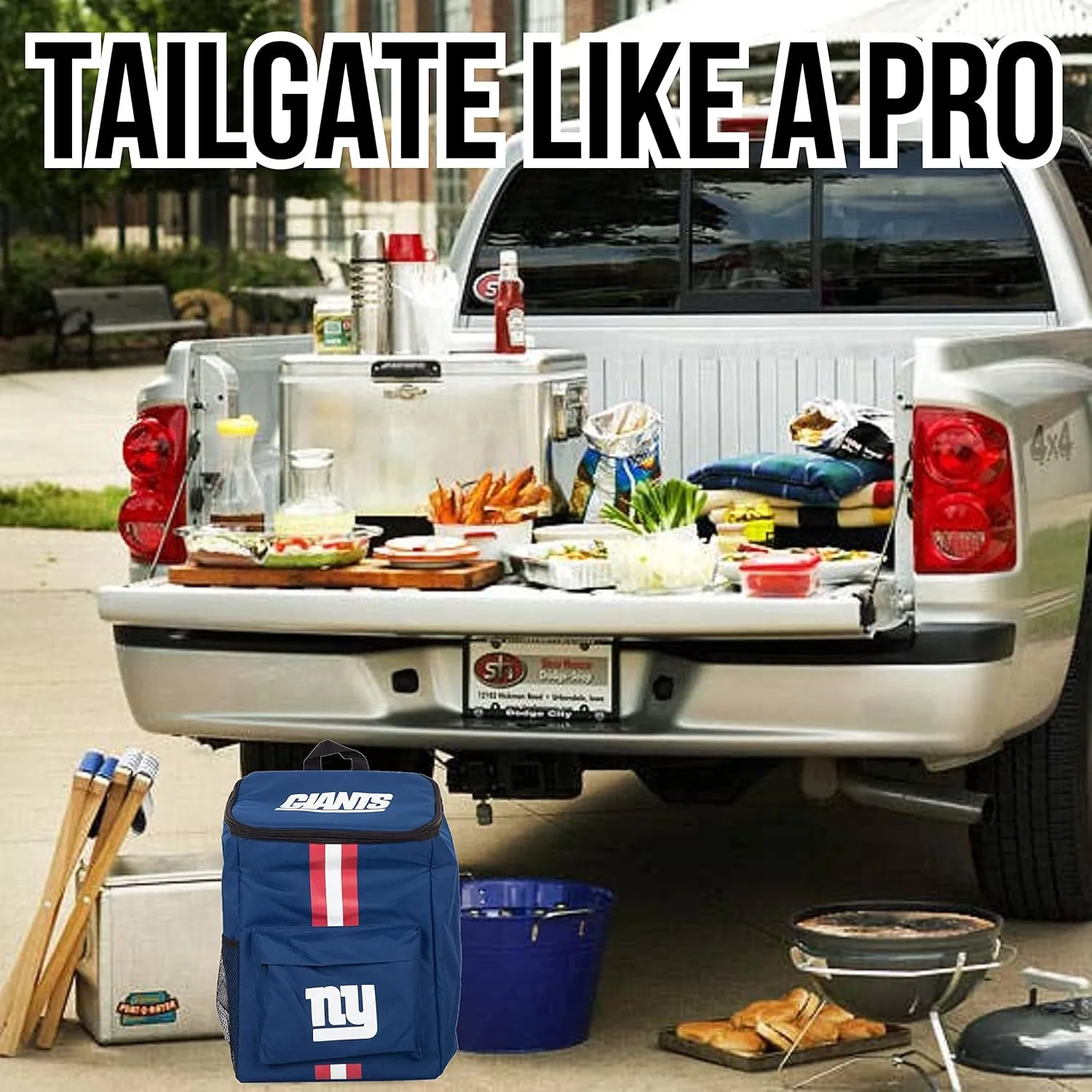 Cooler Backpack – Portable Soft Sided Ice Chest – Insulated Bag Holds 36 Cans - Football Gear – Show Your Team Spirit with Officially Licensed Fan Gear