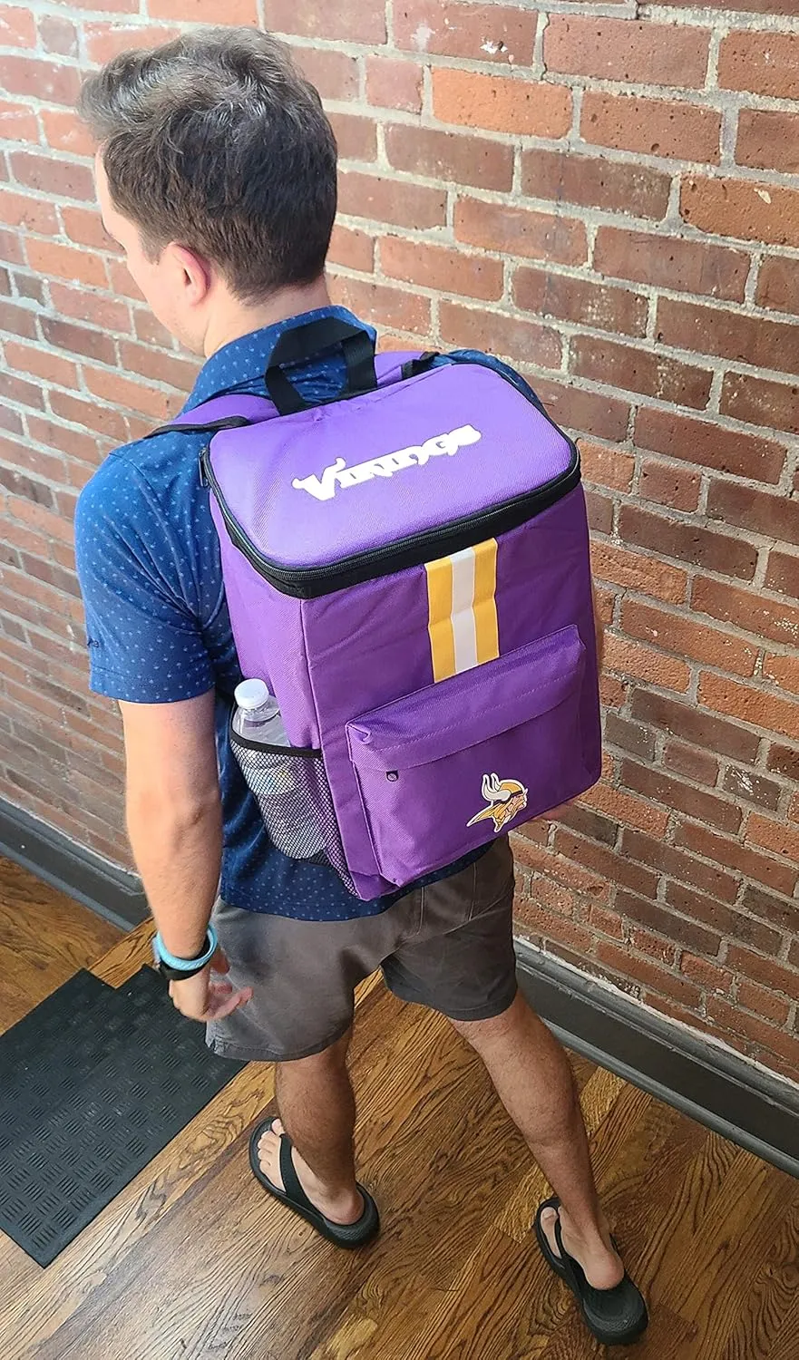 Cooler Backpack – Portable Soft Sided Ice Chest – Insulated Bag Holds 36 Cans - Football Gear – Show Your Team Spirit with Officially Licensed Fan Gear