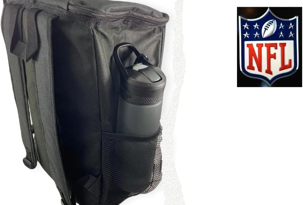 Cooler Backpack – Portable Soft Sided Ice Chest – Insulated Bag Holds 36 Cans - Football Gear – Show Your Team Spirit with Officially Licensed Fan Gear