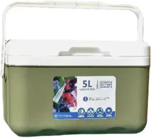 Cooler Box Hot/Cold Insulated Freezer Cool, Ice Chest Cooler Box Camping Picnic Insulated Food Container Ice Box Picnic Camping Portable with Carry Handle Leakproof Travel Cooler