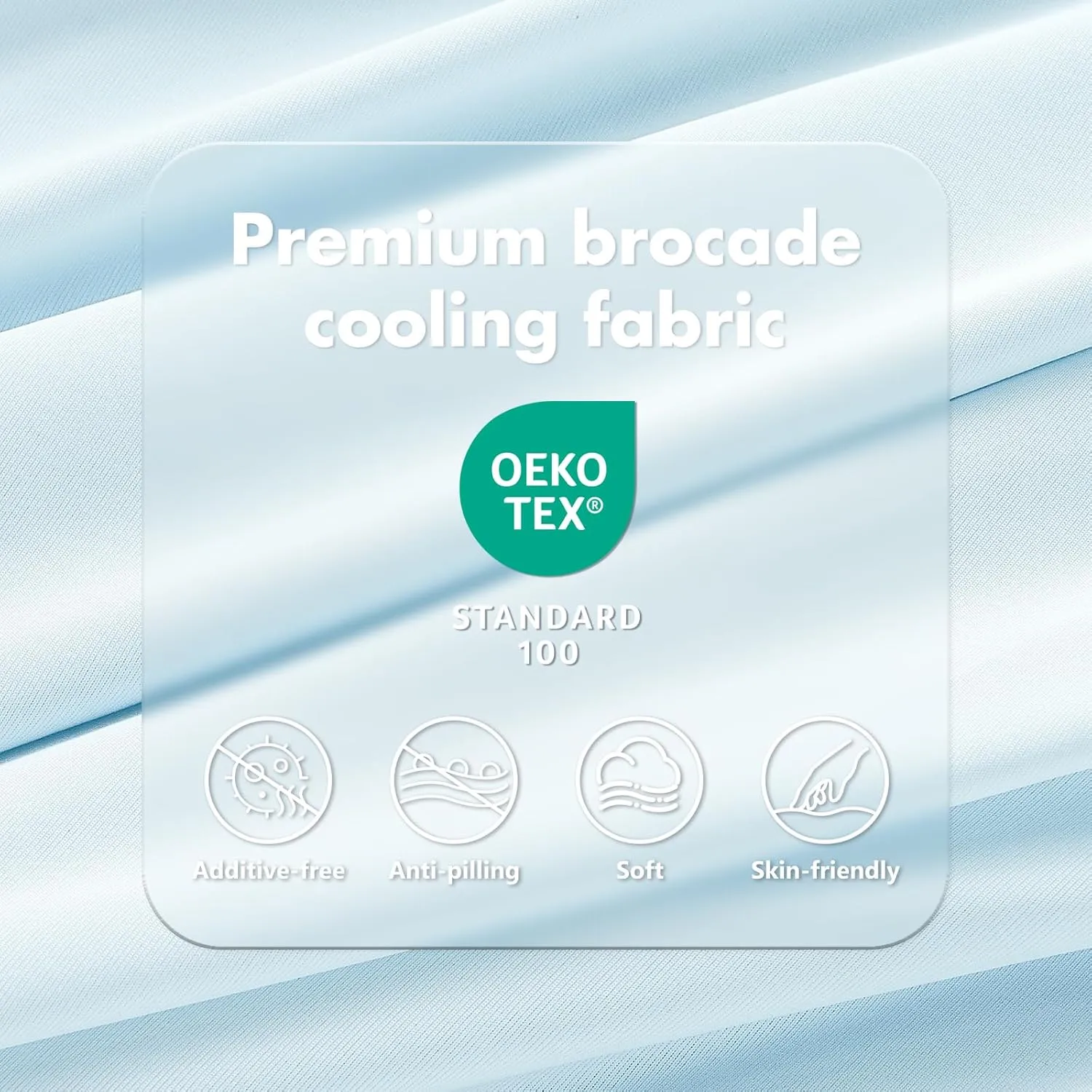 Cooling Blanket Queen - Arc-Chill Q-Max >0.5 Cool Summer Blanket for Hot Sleepers - Double Design Lightweight Absorbs Heat to Keep Cool on Warm Nights(90"x90") Blue