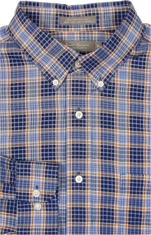 Cremieux Non-Iron Wrinkle-Resistant Easy-Care Men's Long Sleeve Shirt - Super Soft Cotton Lyocell Blend Fabric, Regular Sizes