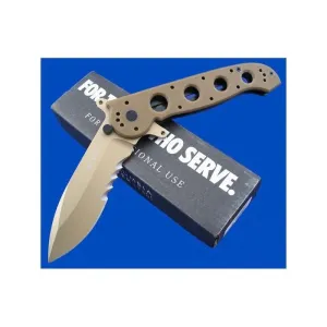 CRKT Columbia River M21-14DSFG Special Forces Folding, Combo Blade CR2114DSFG