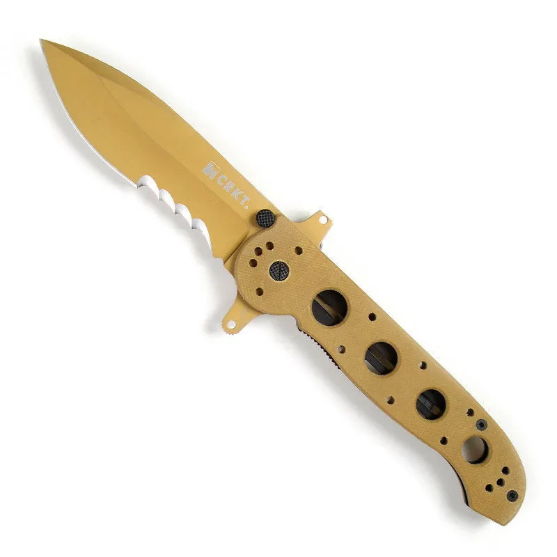 CRKT Columbia River M21-14DSFG Special Forces Folding, Combo Blade CR2114DSFG