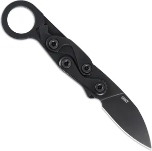 CRKT Provoke EDC Black Folding Knife with Kinematic: Morphing Karambit, D2 Steel Plain Edge Blade, Aluminum Handle, Pocket Clip, 4050K
