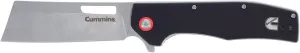 Cummins Cleaver Pocket Knife Folding 3.5-Inch Blade CMN4723 - Folding Knife with Frictionless Ball-Bearing Pivot for Easy Open Close - Black