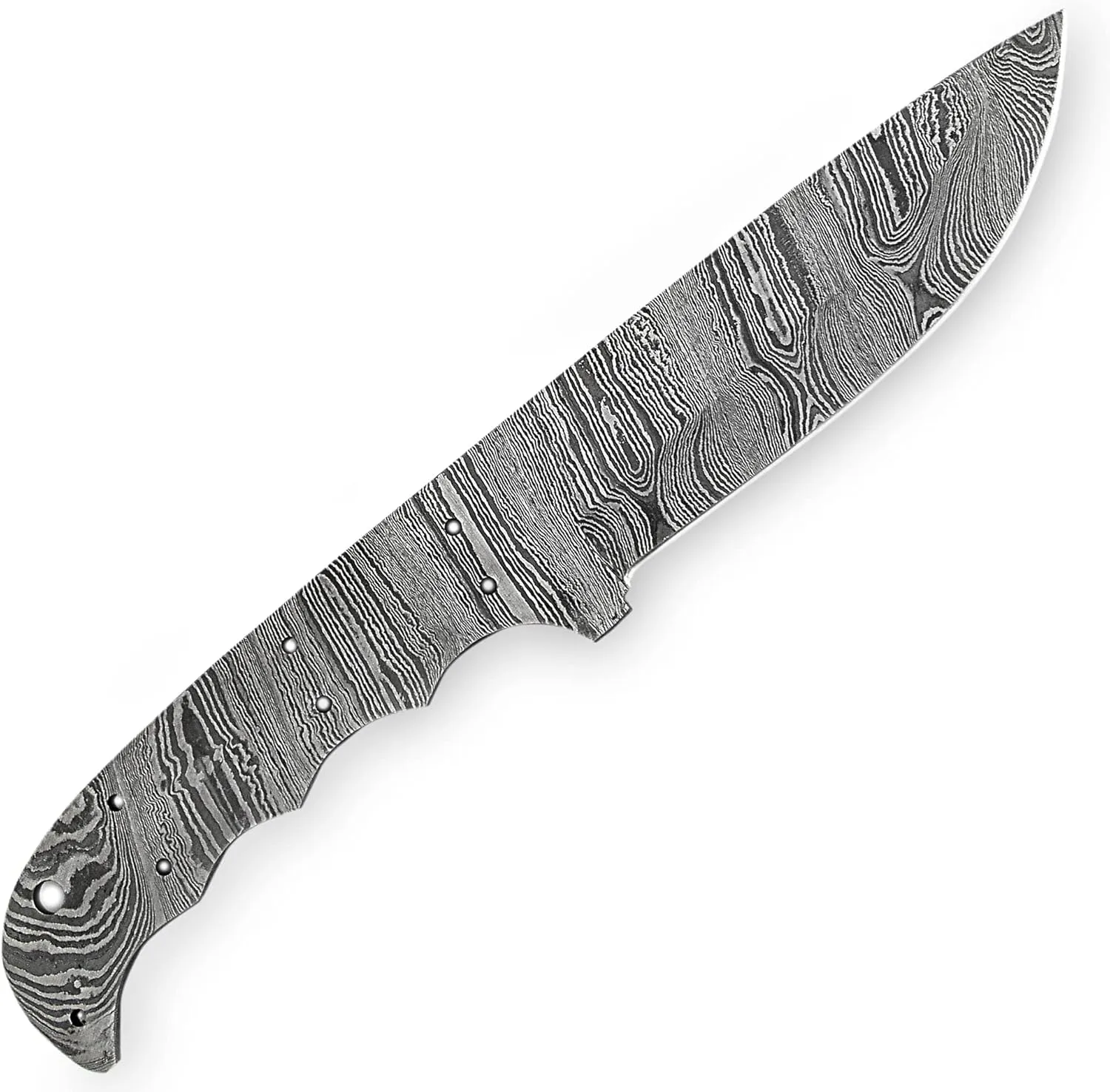Custom Handmade Damascus Steel Full Tang Blank Blade for Knife Making Supplies SB49