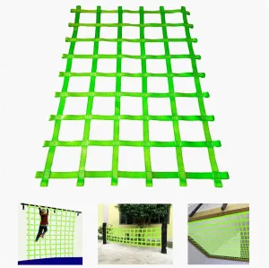 Custom Netting,Playground Rope Cargo Net Climbing Rope Ladder for Treehouse Obstacle Course Accessories Outdoor Play Webbing Kids Hammock Climbing Wall Swinging Bridge Fence,Heavy Duty