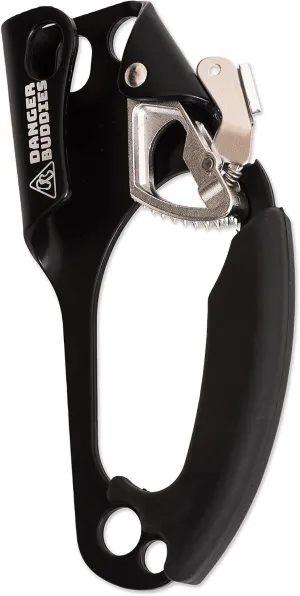 Danger Buddies Rope Ascender Fall Protection Arrester for Rock and Tree Climbing - UIAA Certified for Hunting, Climbing, Rescue, Arborist, Caving, Mountaineering, Self-Belay, Right Handed
