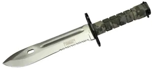 Defender Digital Woodland camo Bayonet Hunting Knife with Sheath 6773
