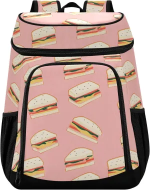 Delicious Food Cooler Backpack 36 Cans Leakproof Insulated Lunch Bag Backpack Cooler Bag for Travel Picnic Beach