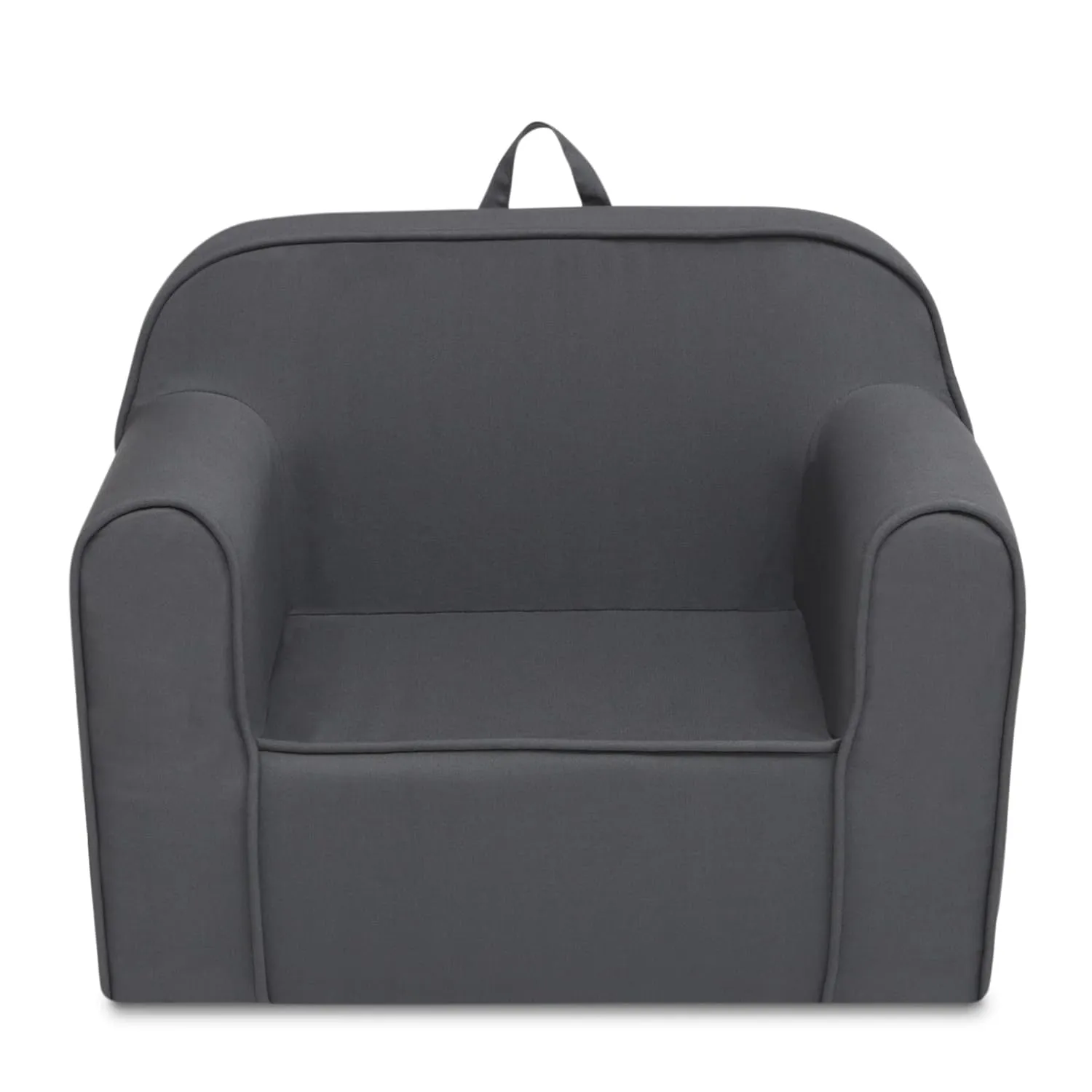 Delta Children Cozee Chair for Kids for Ages 18 Months and Up, Dark Grey