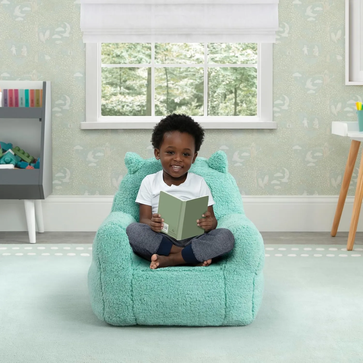 Delta Children Owl Cozee Buddy Chair, Teal