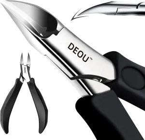 DEOU Toenail Clippers Blade for Ingrown and Thick Nails Stainless Steel Pedicure Tools at Home ingrown toenail Treatment Professional Podiatrist Nail Clippers with Upgraded Handle (Eagle Beak Pliers)