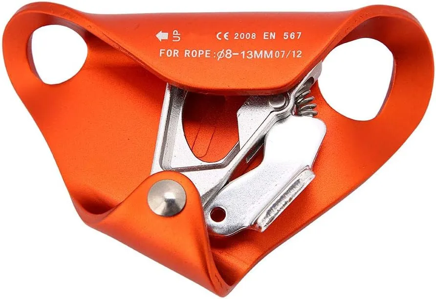 Dioche Climbing Chest Ascender, Rock Climbing Ascender Abdominal Safety Gear Mountaineering Equipment(Orange)