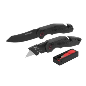 DISC-SWISS TECH ST001053 3PC FAST OPENING KNIFE SET BLACK