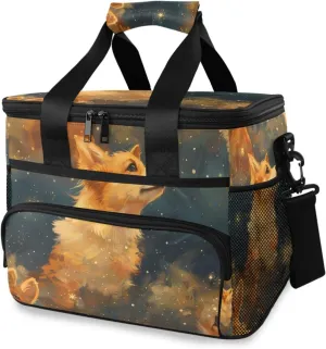 Dog Galxay Cooler Bag Insulated Cooler Soft Sided Cooler 24 Can Portable Picnic Bag Large Leakproof Lunch Bag Box for Beach Grocery Camping Travel Car Men Women