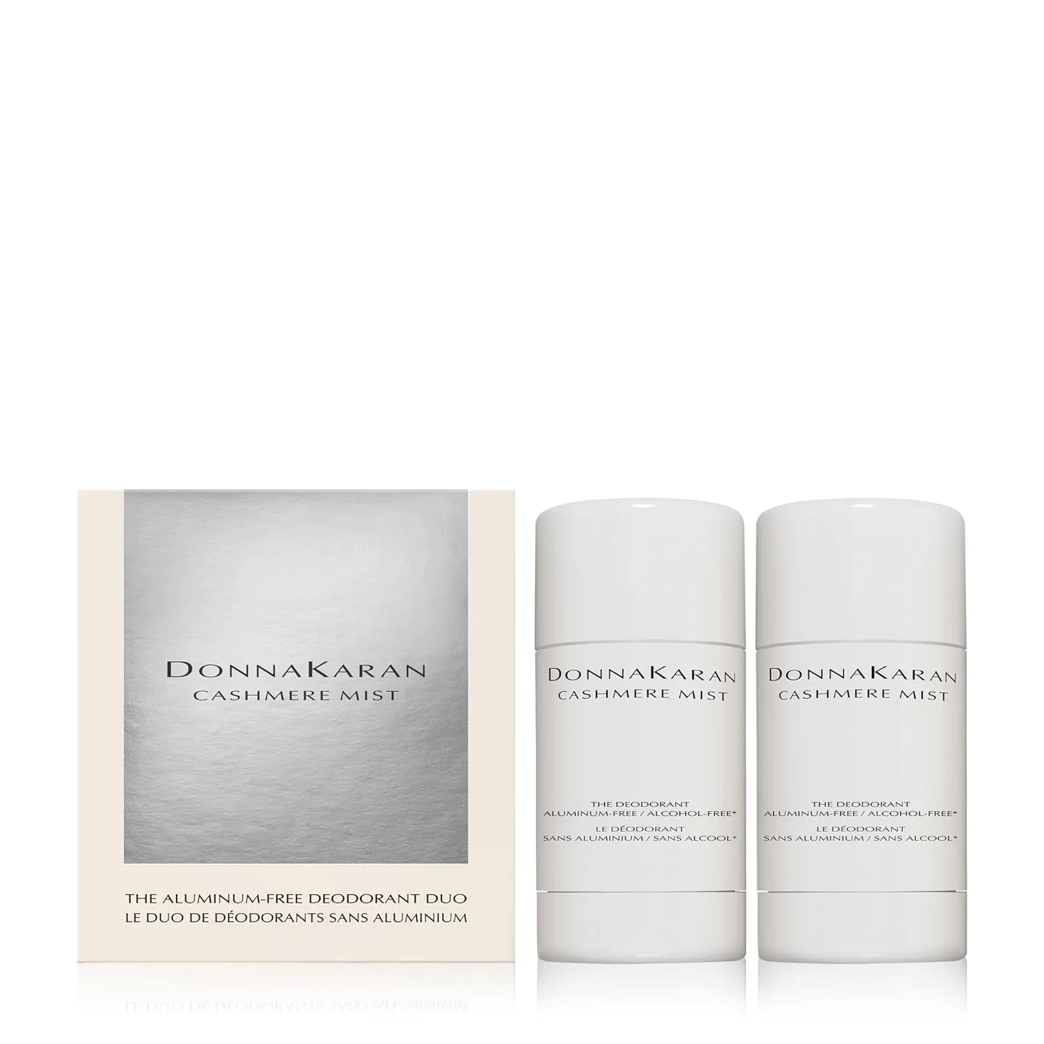Donna Karan Cashmere Mist Aluminum Free Deodorant Stick Duo Gift Set For Women, 100% Aluminum & Alcohol Free, 2 x 1.7 Oz.