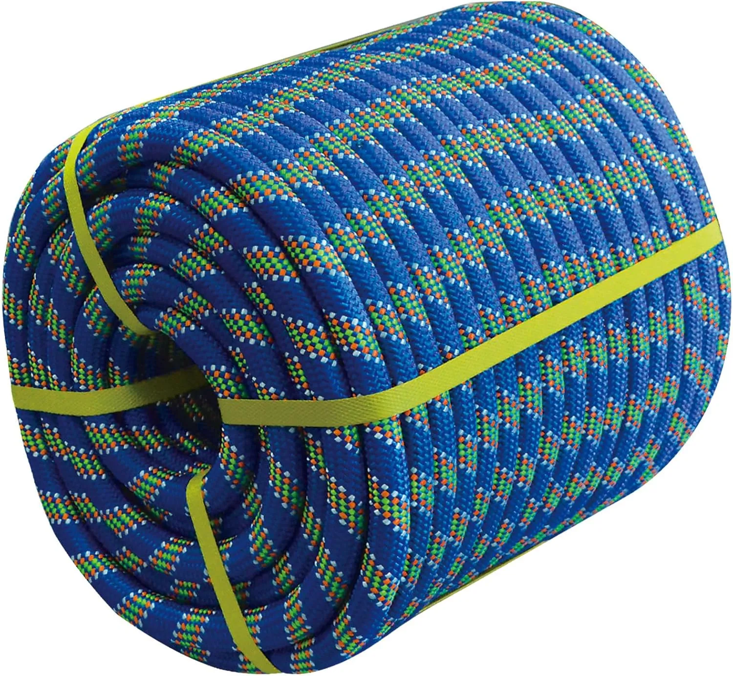 Double Braided Arborist Rope - 3/4 Inch x 100 Feet - High Strength Polyester Outdoor Climbing Rope for Tree Work, Nautical, Halyard, Sailing (Blue)