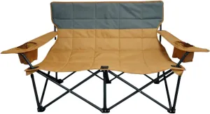 Double Camping Chair - Outdoor Heavy Duty Camping Double Chair Breathable Stable Portable Lounge Love Seat Chaise for Patio Backyard Tanning Lawn Balcony Pool Camping