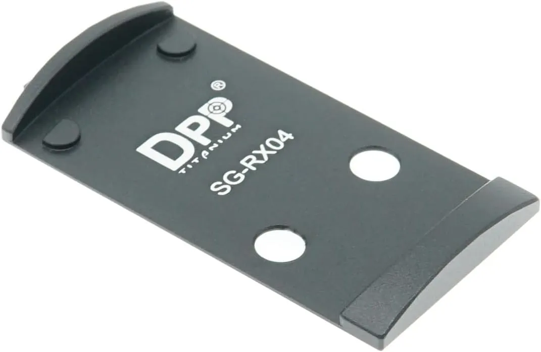 DPP Titanium Adapter Plate Compatible with SIG P320 with Romeo 1 Pro Optic Ready Cut and Holosun 407K/507K/EPS Carry/EPS/Osight S/RomeoZero ——SG-RX04