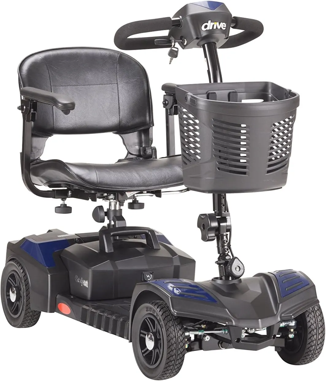 Drive Medical Drive Medical Scout Compact Travel Power Scooter, 4 Wheel
