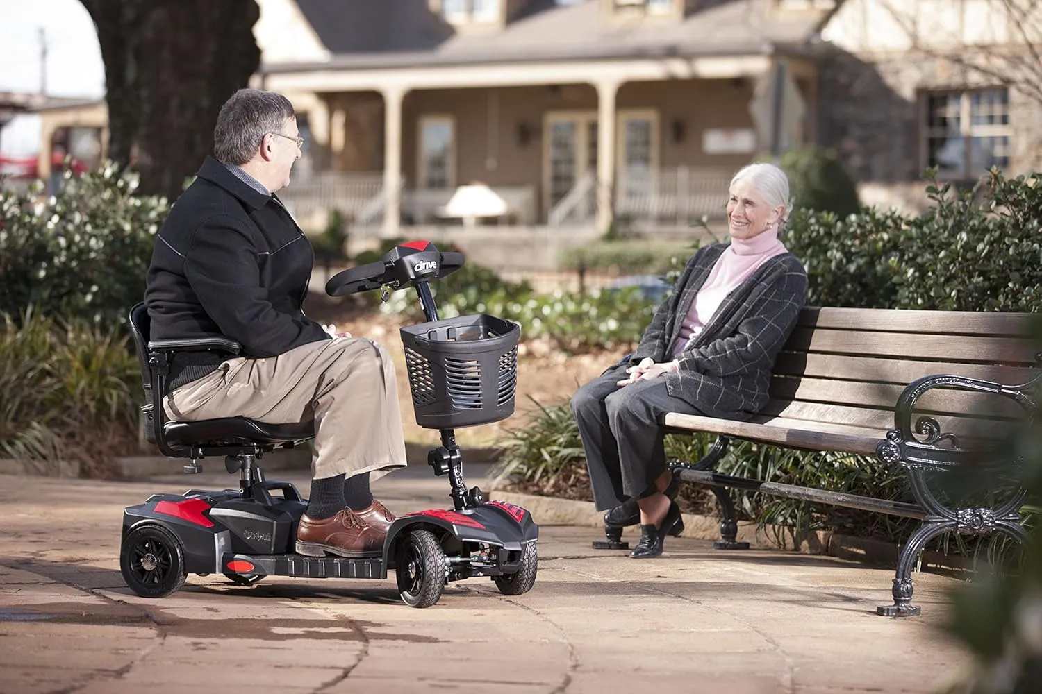 Drive Medical Drive Medical Scout Compact Travel Power Scooter, 4 Wheel