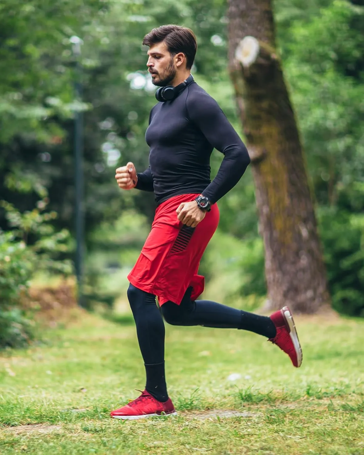 DRSKIN 4, 3, 2 or 1 Pack Men's Compression Shirts Top Long Sleeve Sports Baselayer Workout Running Athletic Active