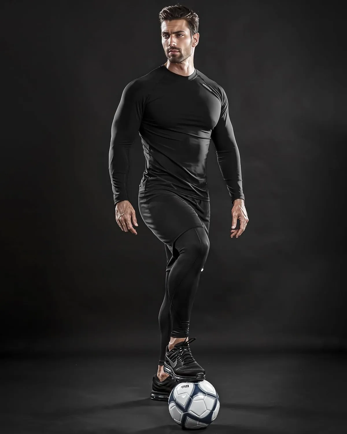 DRSKIN 4, 3, 2 or 1 Pack Men's Compression Shirts Top Long Sleeve Sports Baselayer Workout Running Athletic Active