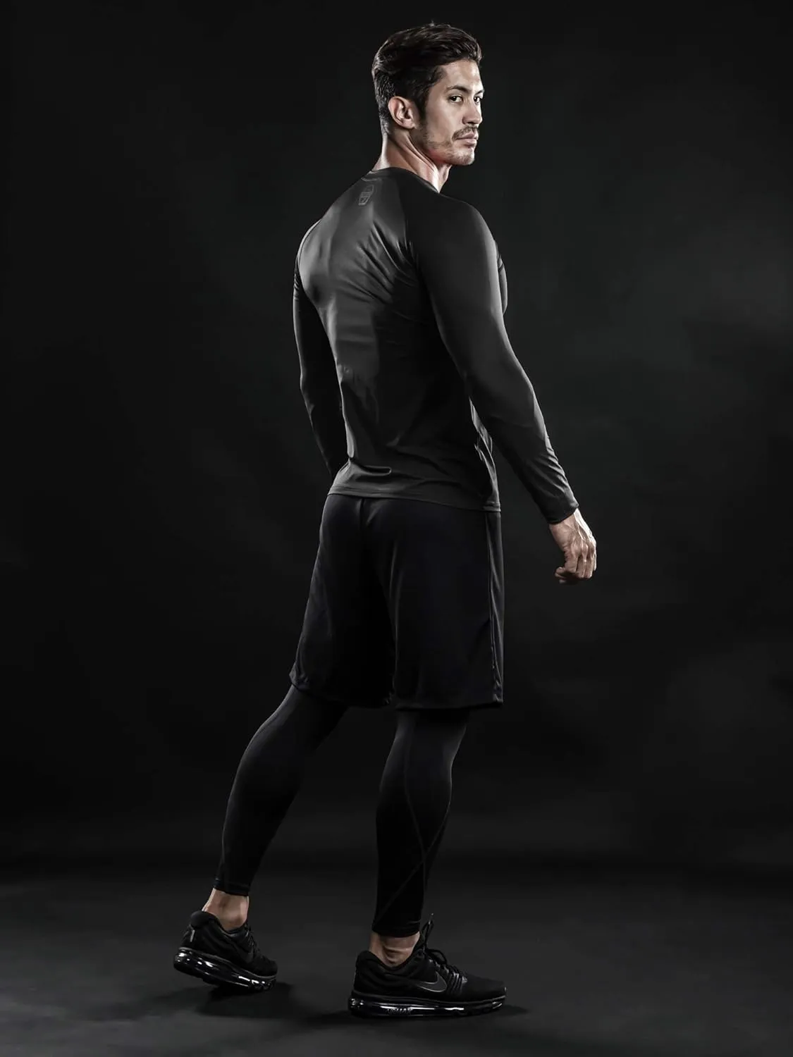 DRSKIN 4, 3, 2 or 1 Pack Men's Compression Shirts Top Long Sleeve Sports Baselayer Workout Running Athletic Active