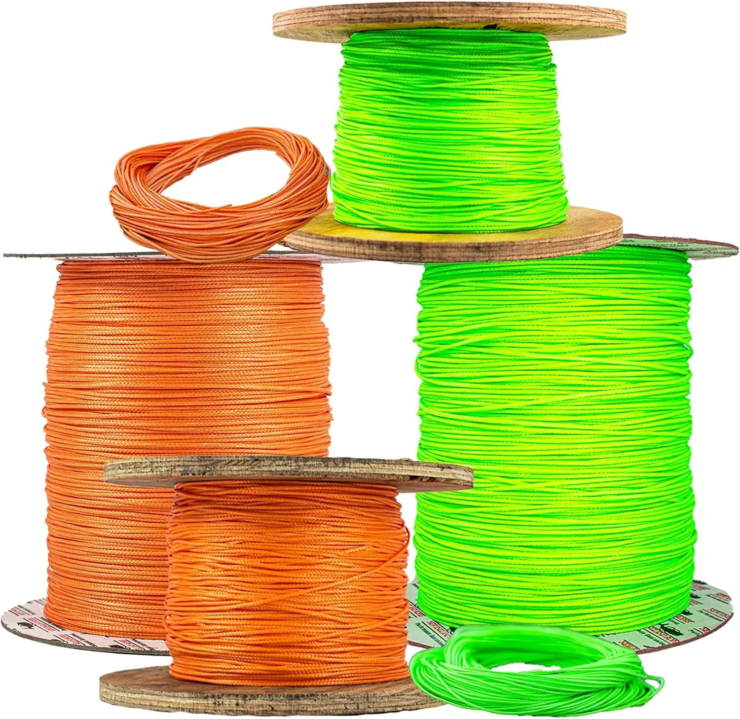 Dynaglide Arborist Throwline – Dyneema Utility Line for Arborists – Polyurethane Coated Neon Ropes for Hi-Visibility (1.8mm x 200ft, Neonorange)