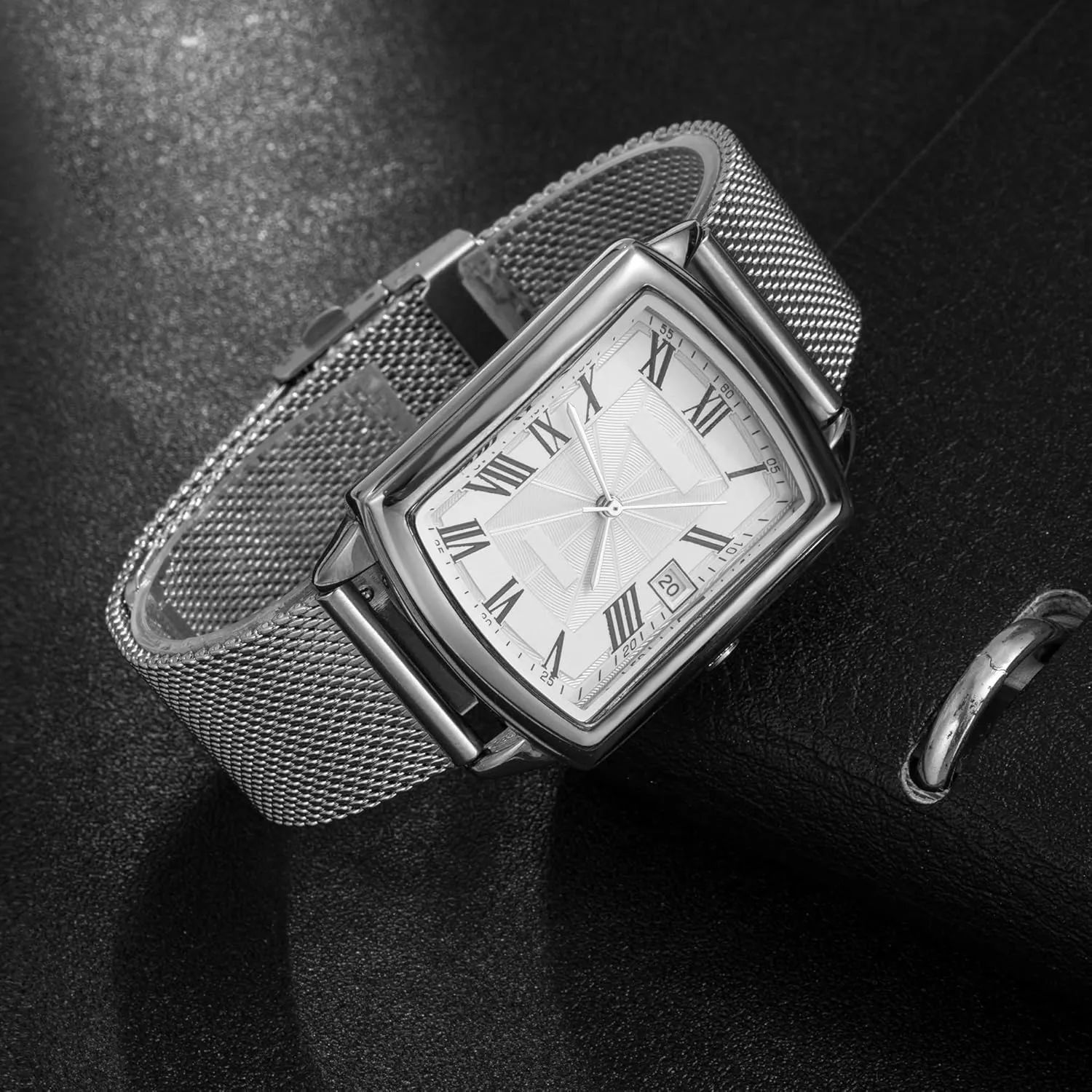 EACHE Stainless Steel Mesh Watch Band for Men Women, Quick Release Mesh Watch Straps 12mm 14mm 16mm 18mm 20mm 22mm