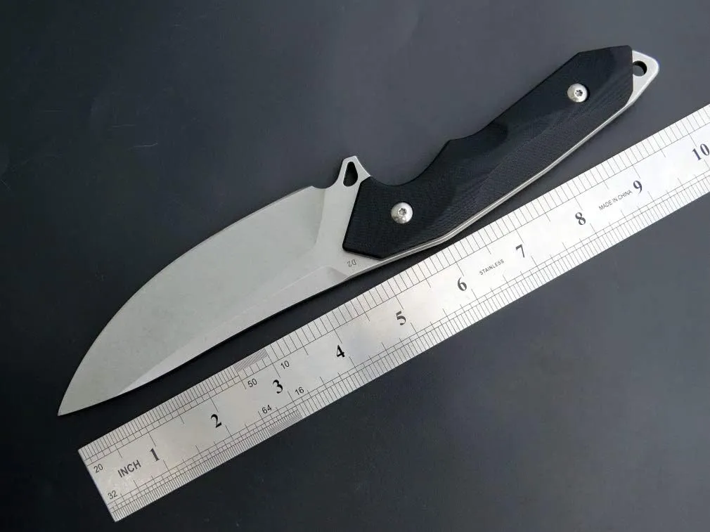 Eafengrow EF122 Fixed Blade Knife D2 Steel Blade G10 Handle Pocket Knives Fixed Knife, Survival, Outdoor Camping Survival Tool Knives, Kydex Sheaths