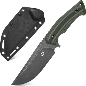 Eafengrow EF134 Fixed Blade Knife, DC53 Steel Blade,G10 Handle Full Tang EDC Fixed Knifes for Working Camping