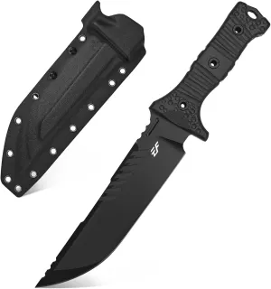 Eafengrow EF141 Fixed Blade Knife, AUS-10 Steel Blade,Micarta Handle Full Tang EDC Tool Straight Knife for Working Camping Survival