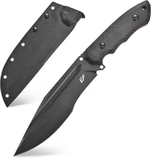 Eafengrow EF151 Fixed Blade Knife N690 Steel Blade Micarta Handle Full Tang EDC Tool Straight Knife for Working Camping Survival