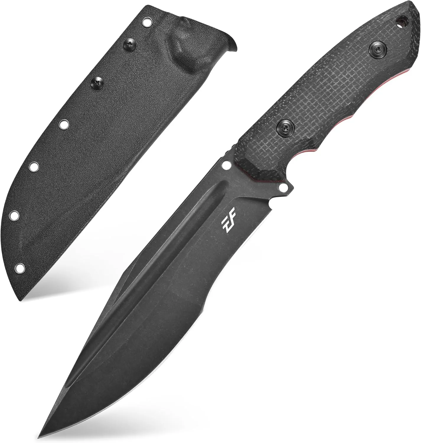 Eafengrow EF151 Fixed Blade Knife N690 Steel Blade Micarta Handle Full Tang EDC Tool Straight Knife for Working Camping Survival