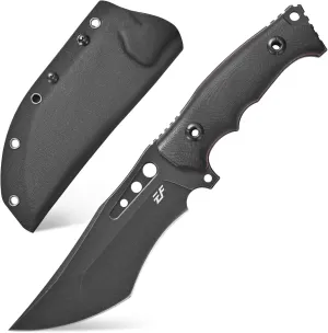 Eafengrow EF156 Fixed Blade Knife AUS-10 Steel Blade Full Tang G10 Handle EDC Straight Knife for Farm Working Camping Hunting