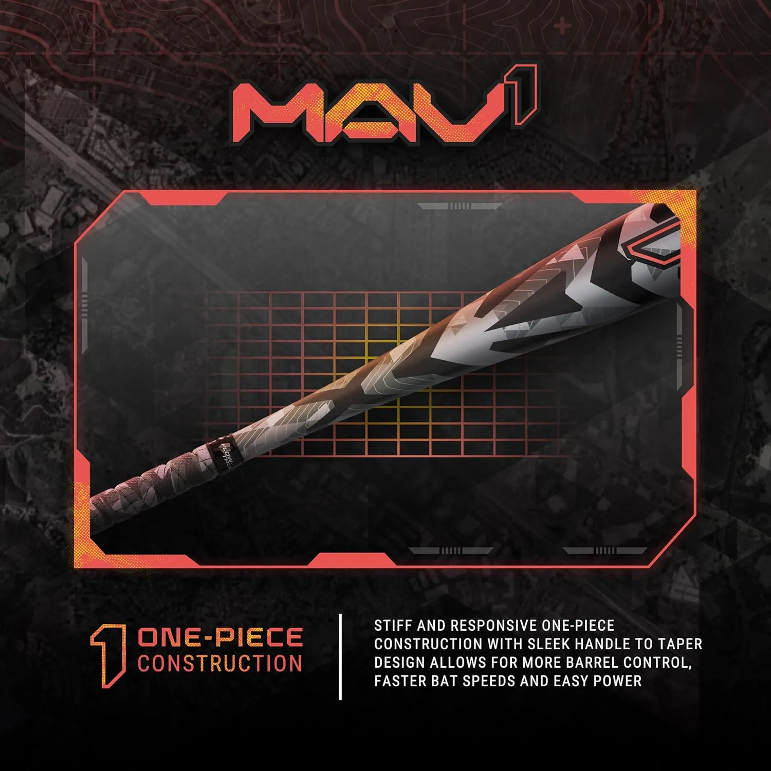 Easton | MAV1 Baseball Bat | USSSA | -5 / -8 / -10 Drop | 1 Pc. Aluminum