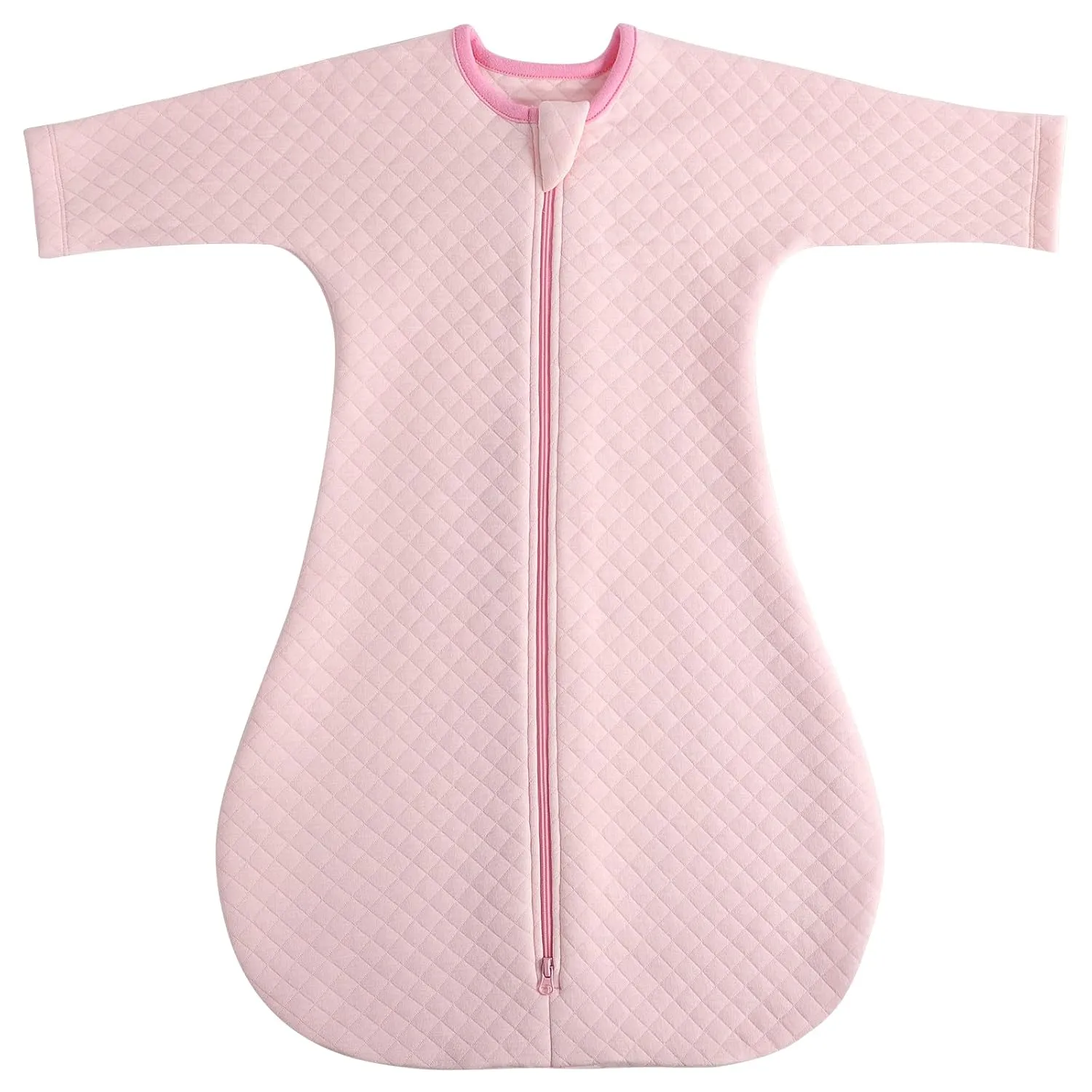 Easy Transition Baby Sleep Sack with Sleeves Soft Cotton Warm 3-6 Months 1.5 Tog, Sleeping Sack Soft Comfortable Wearable Blanket 2-Way Zipper, Sleeping Bag Sleep Sack Unisex Newborn Babies Girl Boy