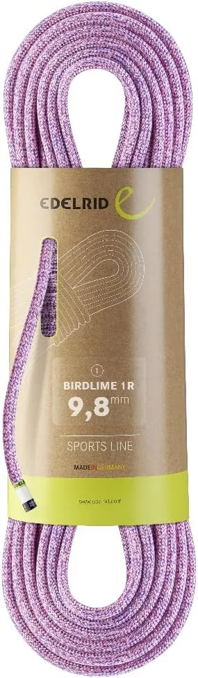 EDELRID Unisex - Adult Birdlime 1r 9.8mm Climbing Rope