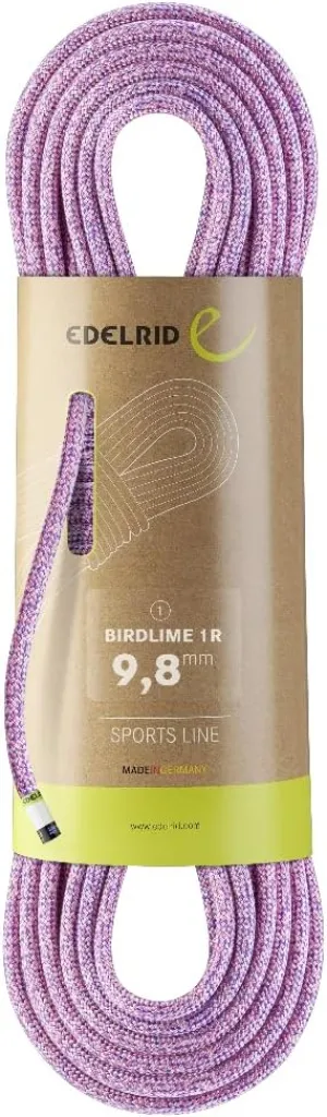 EDELRID Unisex - Adult Birdlime 1r 9.8mm Climbing Rope