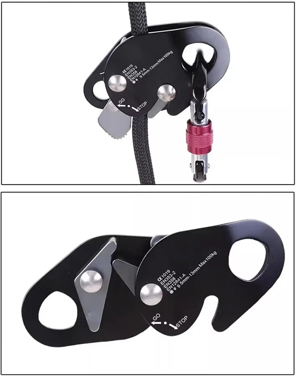 Efficient Auto Locking Rope Device Professional Versatiles Climbing Rope Grab Ensuring and Durability