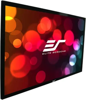 Elite Screens Sable Frame Series, 109-inch Diagonal 16:10, Active 3D 4K Ultra HD Ready Fixed Frame Home Theater Projection Projector Screen, ER109WX1
