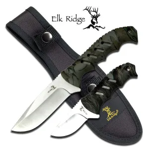 Elk Ridge 2 Piece Fixed Blade Hunting Knife Set ER532CA