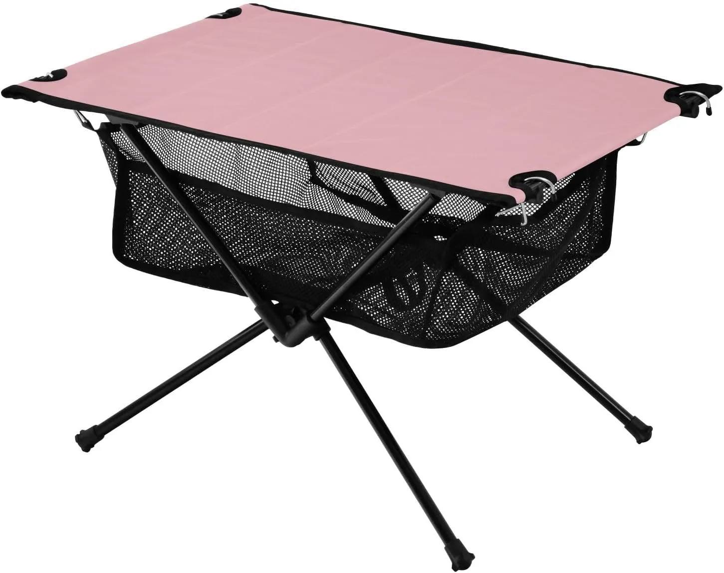 Emelivor Ticklend Pink Folding Camping Table Portable Beach Table with Carry Bag Small Craft Table for Camping Hiking Fishing Garden Outdoor