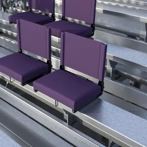 EMMA   OLIVER Lightweight Stadium Chair with Ultra-Padded Seat, 500 lb. Rated