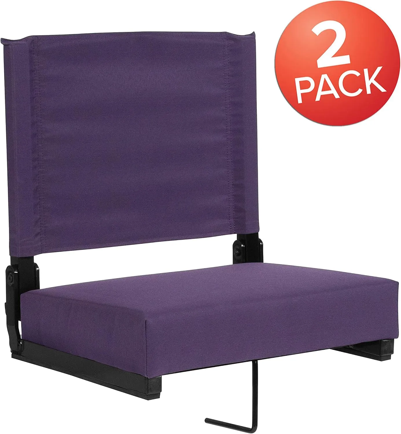 EMMA   OLIVER Lightweight Stadium Chair with Ultra-Padded Seat, 500 lb. Rated